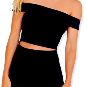 Urban Outfitters Black mini dress with cut out